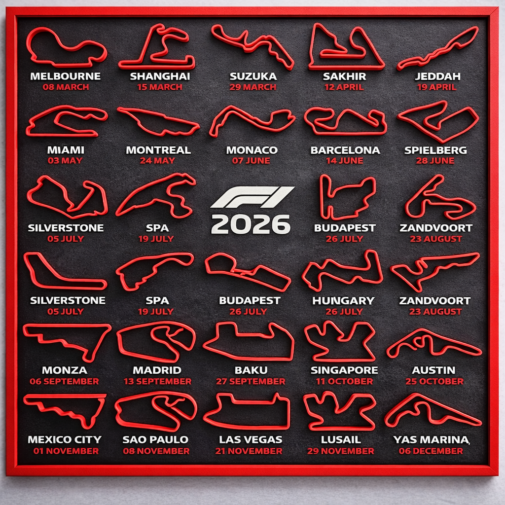 PoleWeek - Race Calendar 2026